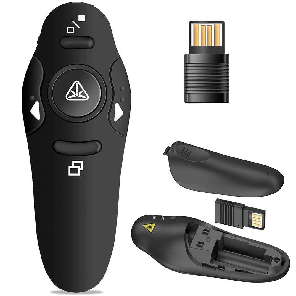 User-Friendly Durable Sturdy Functional Range-Extended Wireless Presenter Remote