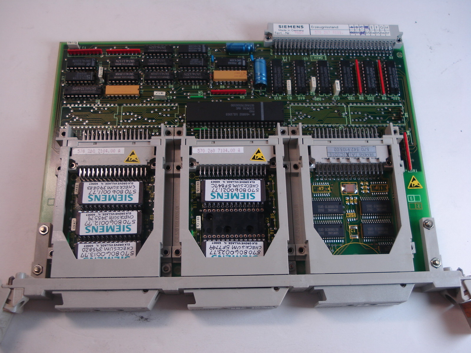 NEW SIEMENS 6FX1-120-7BA01 ADAPTER FOR MONITOR 6FX11207BA01 WITH 3 MEMORY BOARDS