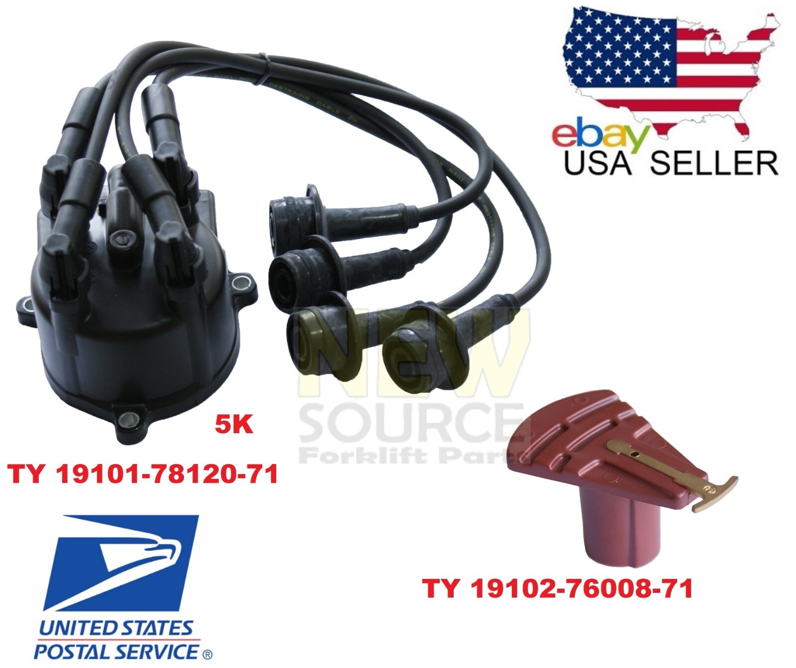 TOYOTA FORKLIFT 19101-78120-71 CAP 5K TUNE UP KIT + ROTOR 19102-76008-71 2TG10