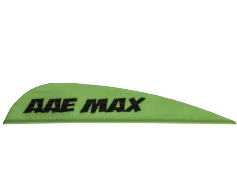 Flethes Vanes Max Stealth Vane Flo Green 50 Pack AAE Fletching Archery Arrow 2.6