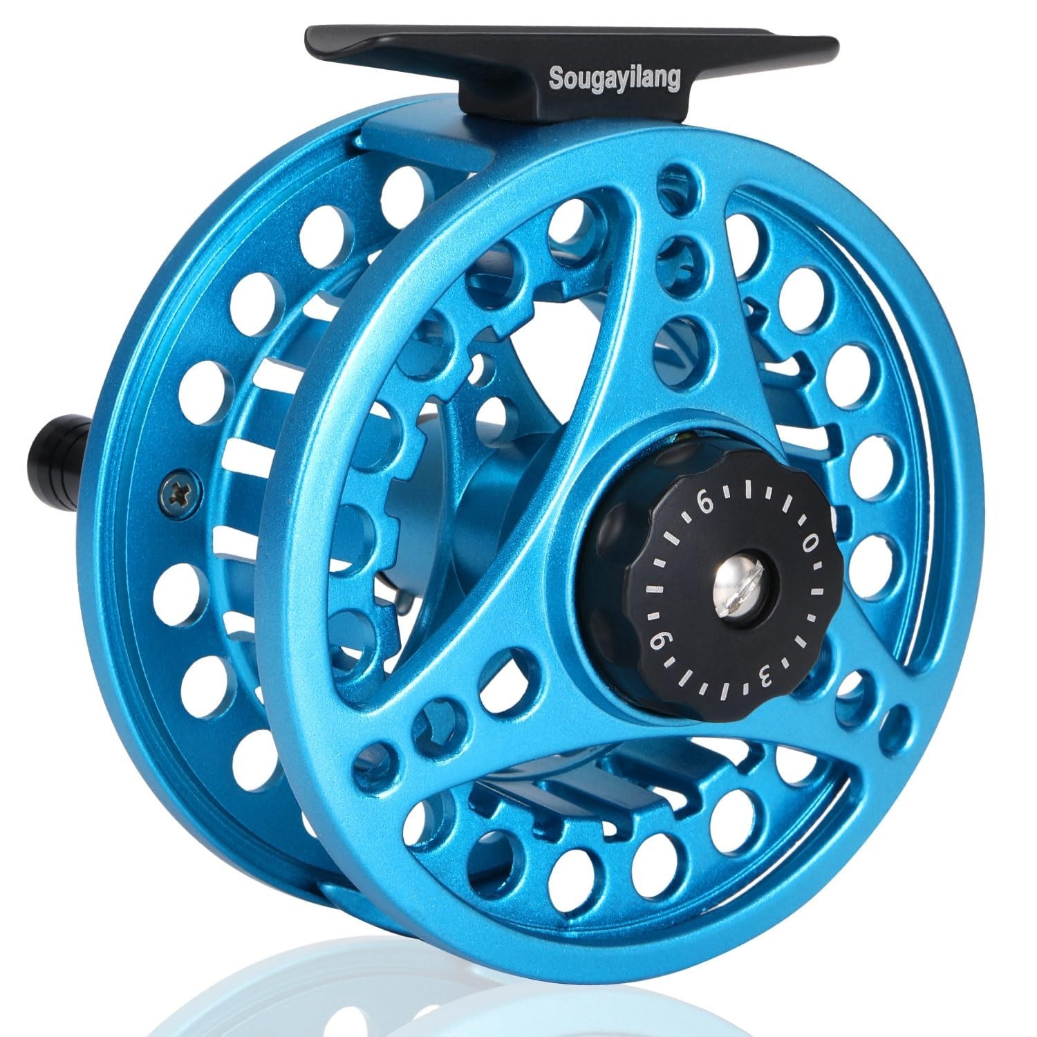 Sougayilang Fly Fishing Reel, Die Cast Aluminum Fly Reel, 5/6, 7/8, Weight Sa...