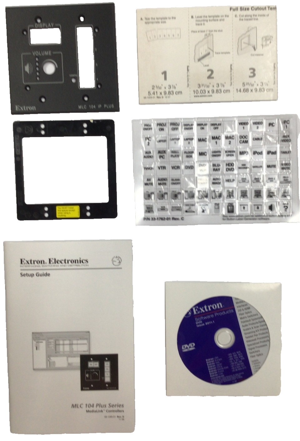 Extron MLC 104 IP PLUS Media Controller face plate Black new free shipping