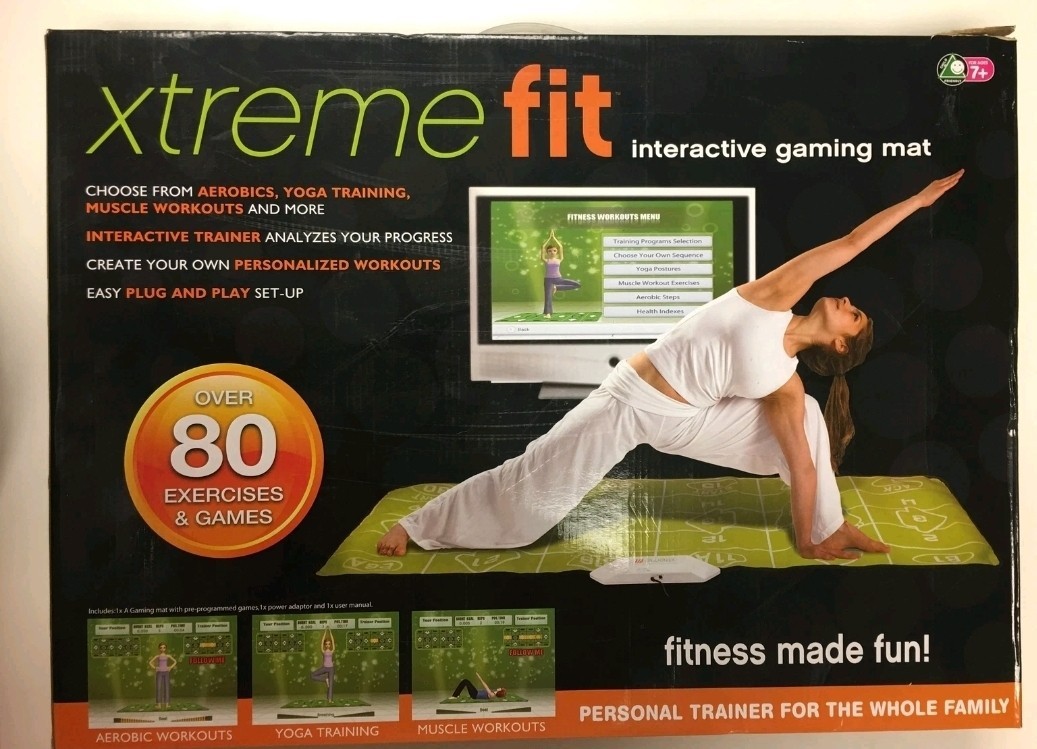 Xtreme Fit Interactive GamingMat over 80 Exercise & Games Yoga Aerobics Mat