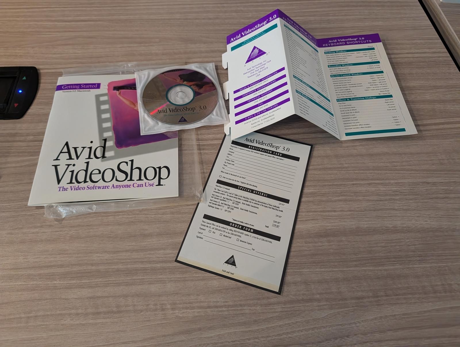 Avid VideoShop 3.0 Video Editing Software with Manuals and CD