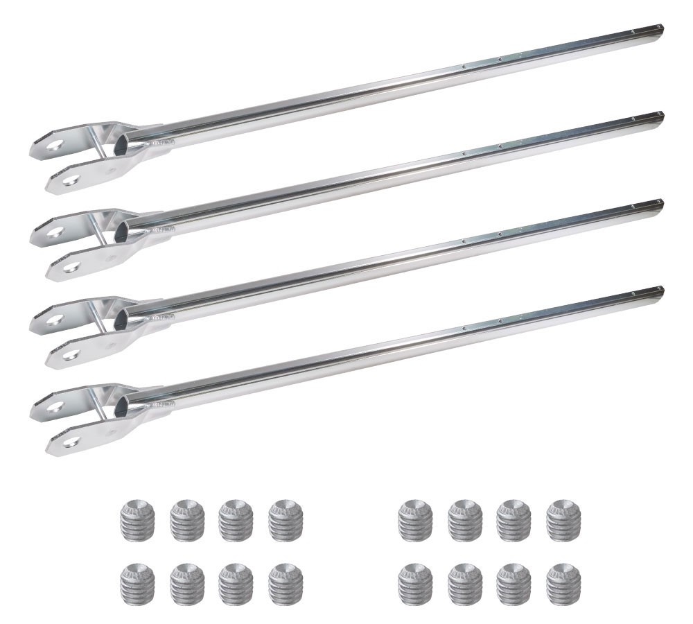 4 Pack 4-Spring Aluminum Lower Arm for Dump Truck Tarp Systems 78" Telescopic...