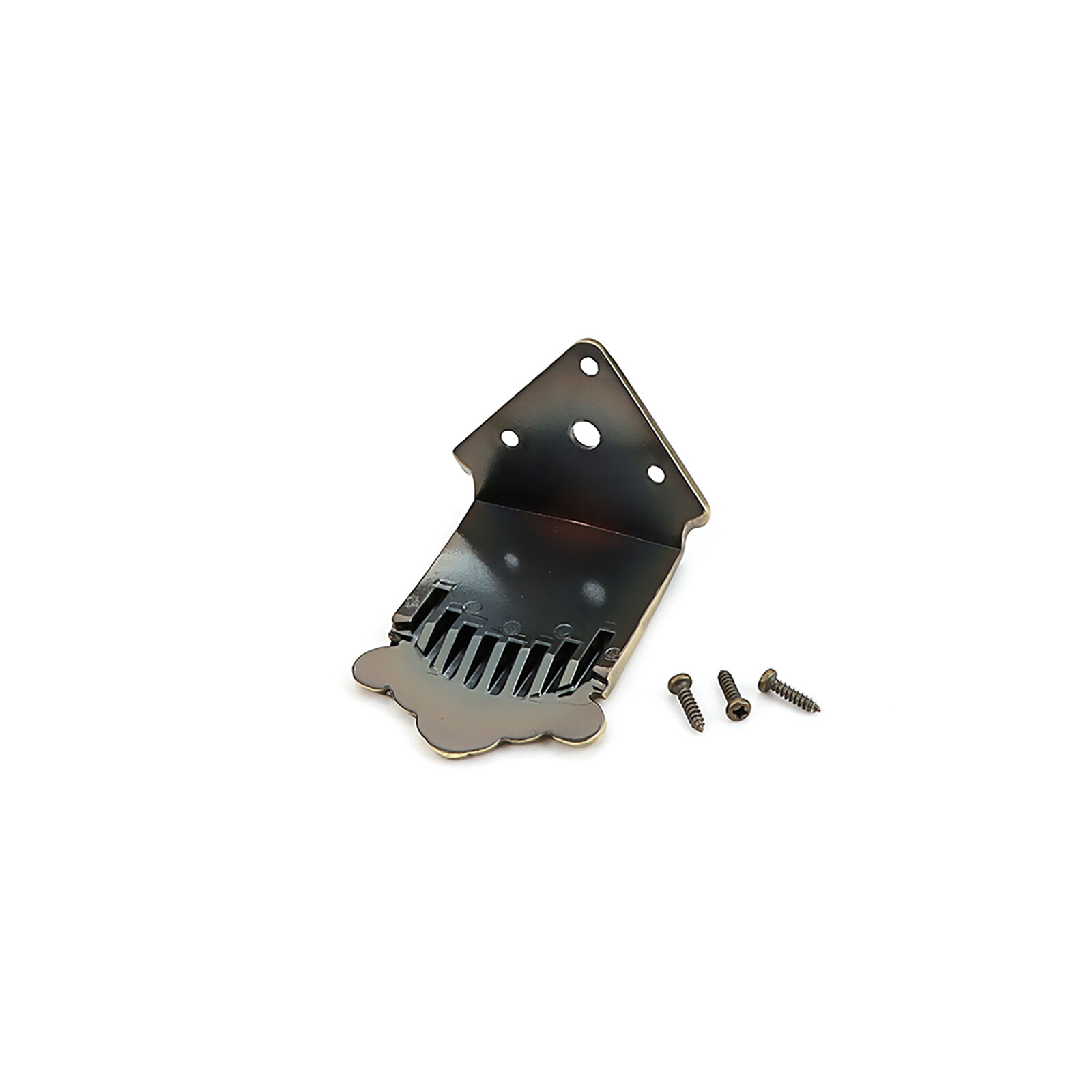 NEW Bronze feather-pattern tailpiece for 8-string mandolin music instruments