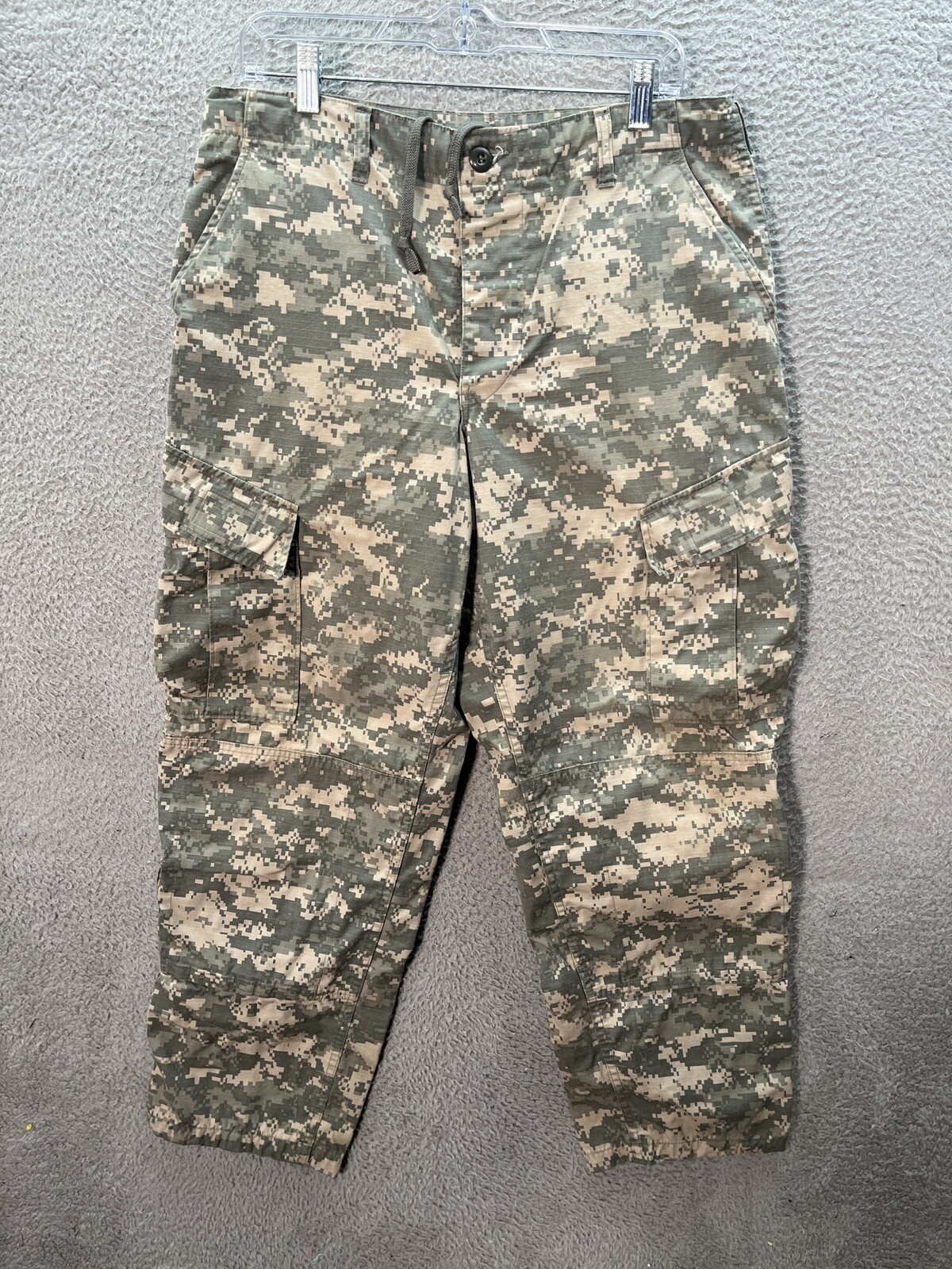 Military Pants Adult Medium Short Camouflage Digital Camo Ripstop Tactical