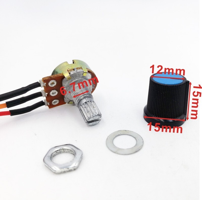 PWM DC Brush Motor Stepless Variable Speed Controller Switch 12V 24V 48V 60V 20A