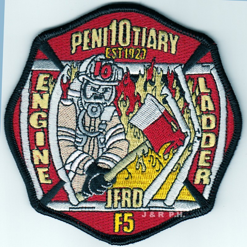Jacksonville  Station-10, FL  "Penitentiary - 1927"  (4" x 4" size)  fire patch