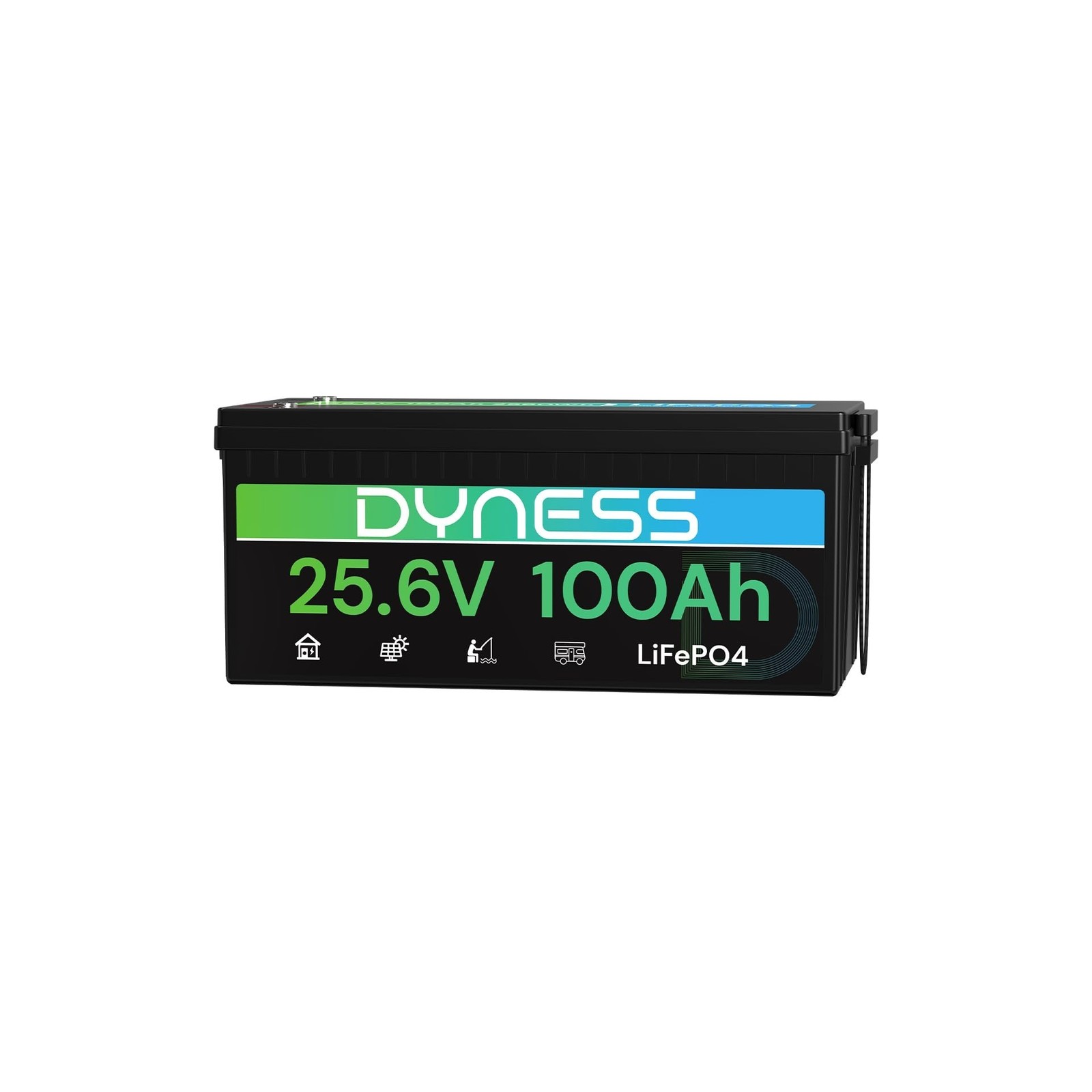 24V 100Ah LiFePO4 Battery, 25.6V Lithium Battery with 2560Wh Power, Built-in ...