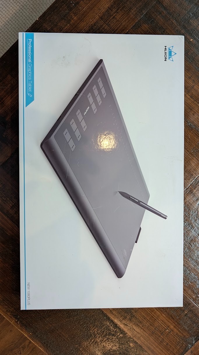 Huion Inspiroy 1060PLUS Graphics Drawing Tablet - Black