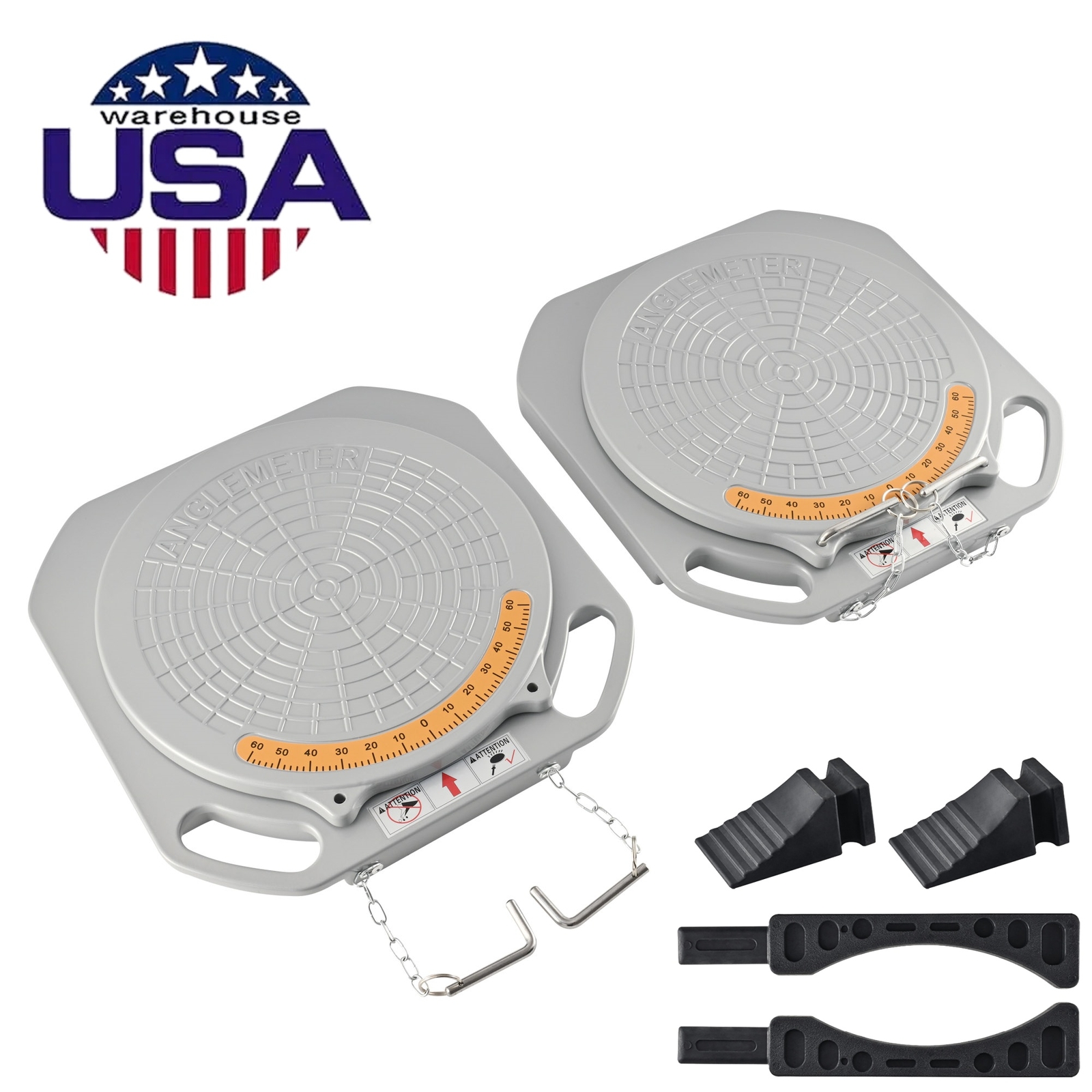 Wheel Alignment Turntable Plates 1 Pair 11,000 LBS Load Capacity Bridge Blocks