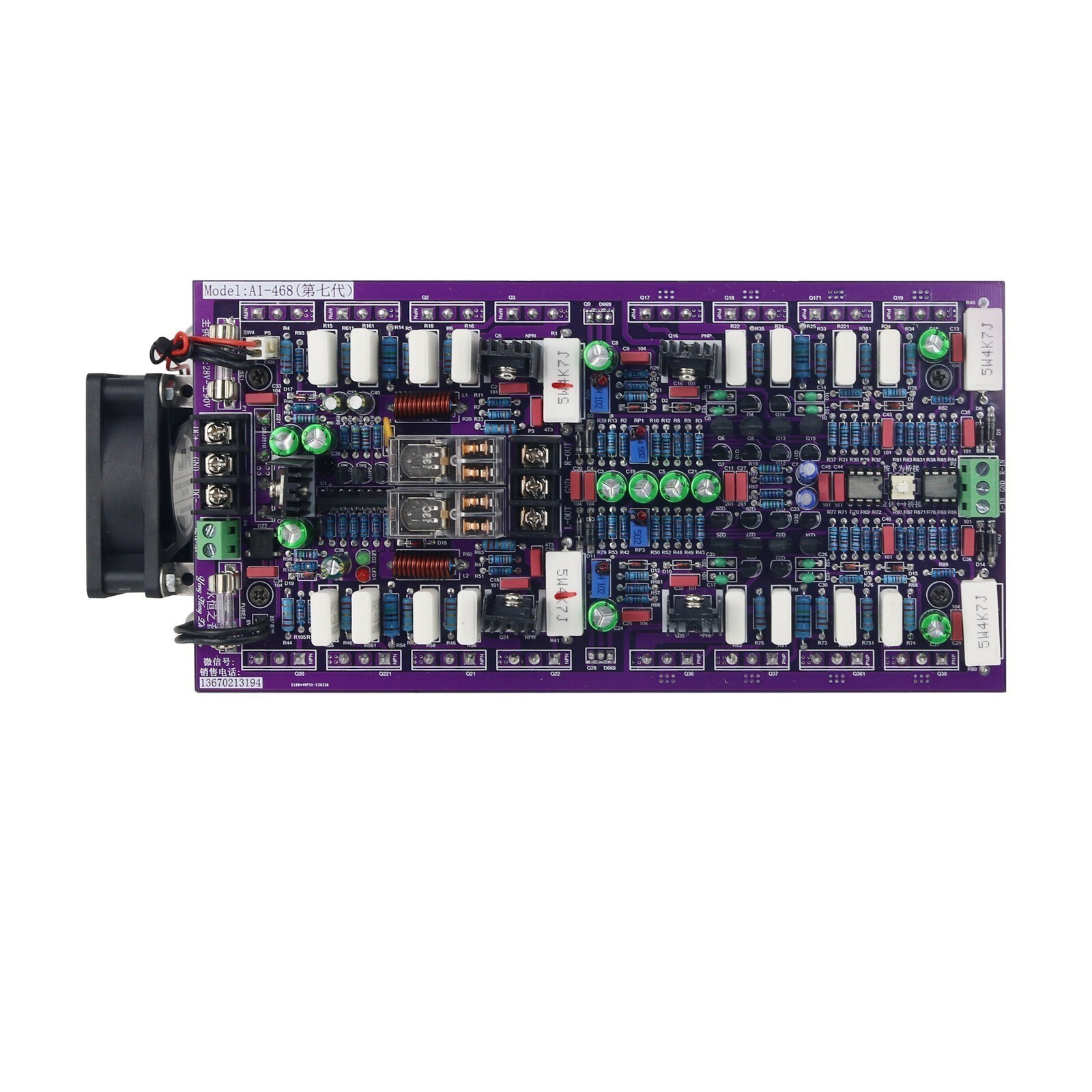 New A1-468 960W+960W Hifi Power Amplifier Board Finished of High Power for Audio