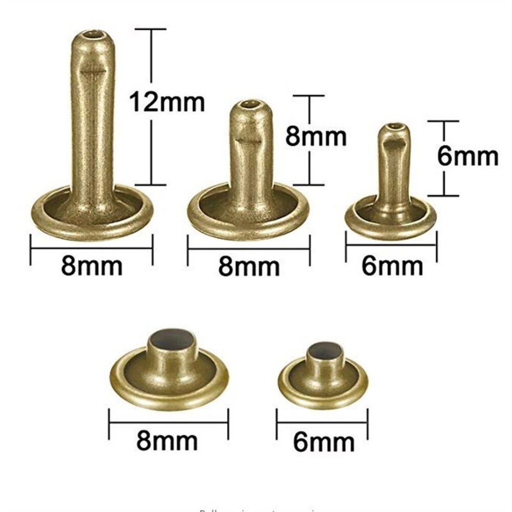 480 Sets Leather Cap Rivet with Installation Tools for Crafting and Repairs