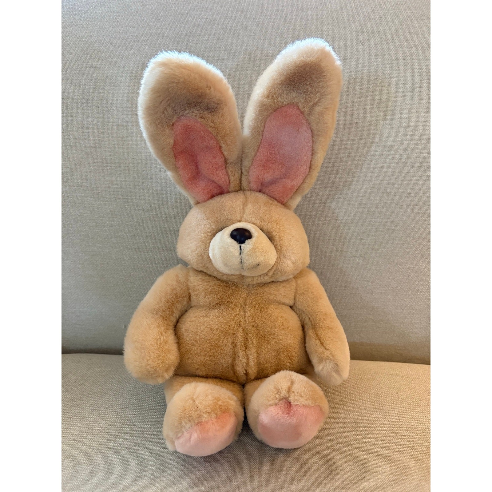 Andrew Brownsword Vintage Bunny Plush Beige Stuffed Animal Lovey Plushie