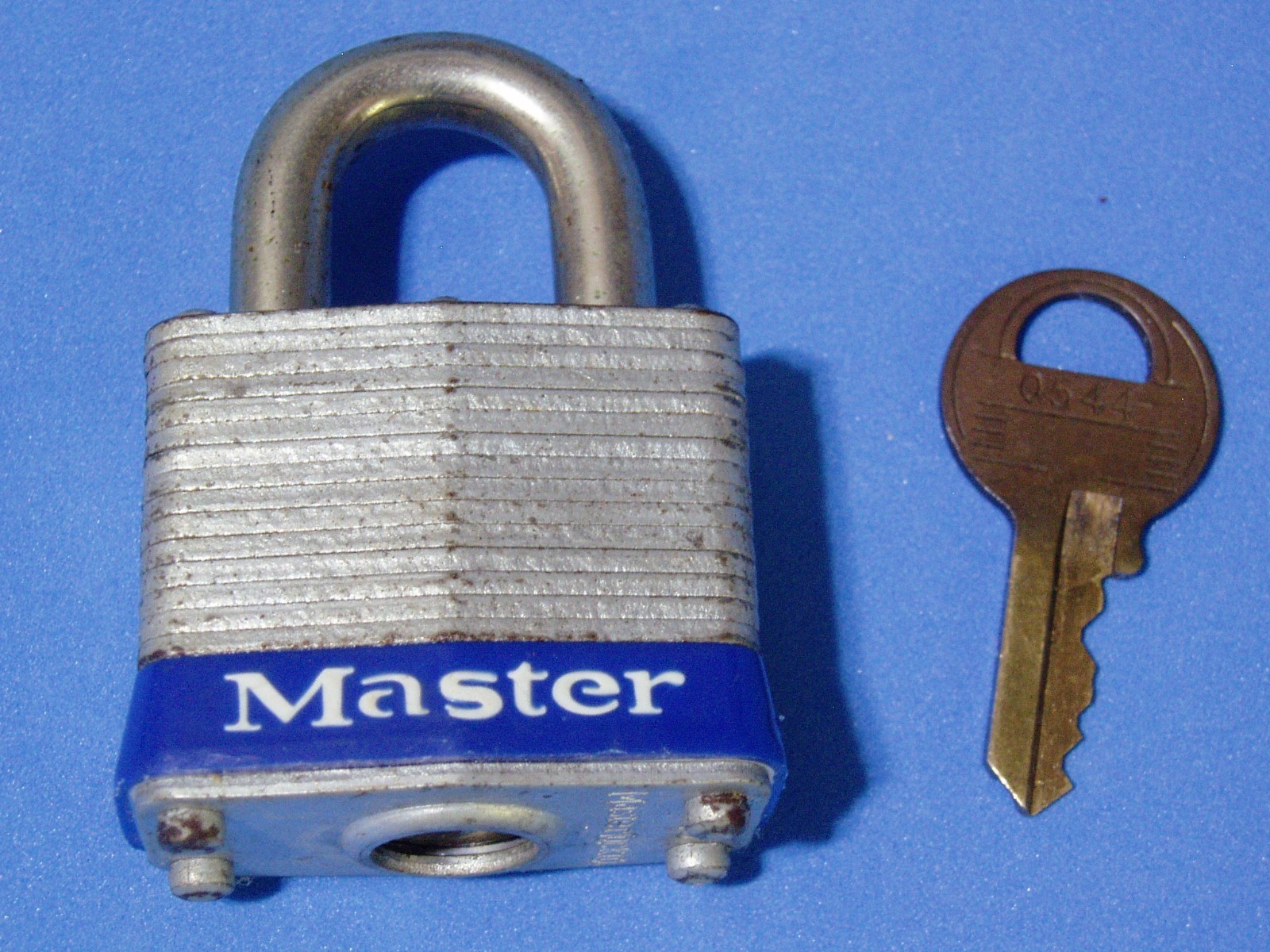#3 MASTER PADLOCK KEY #0544 MADE IN USA USED