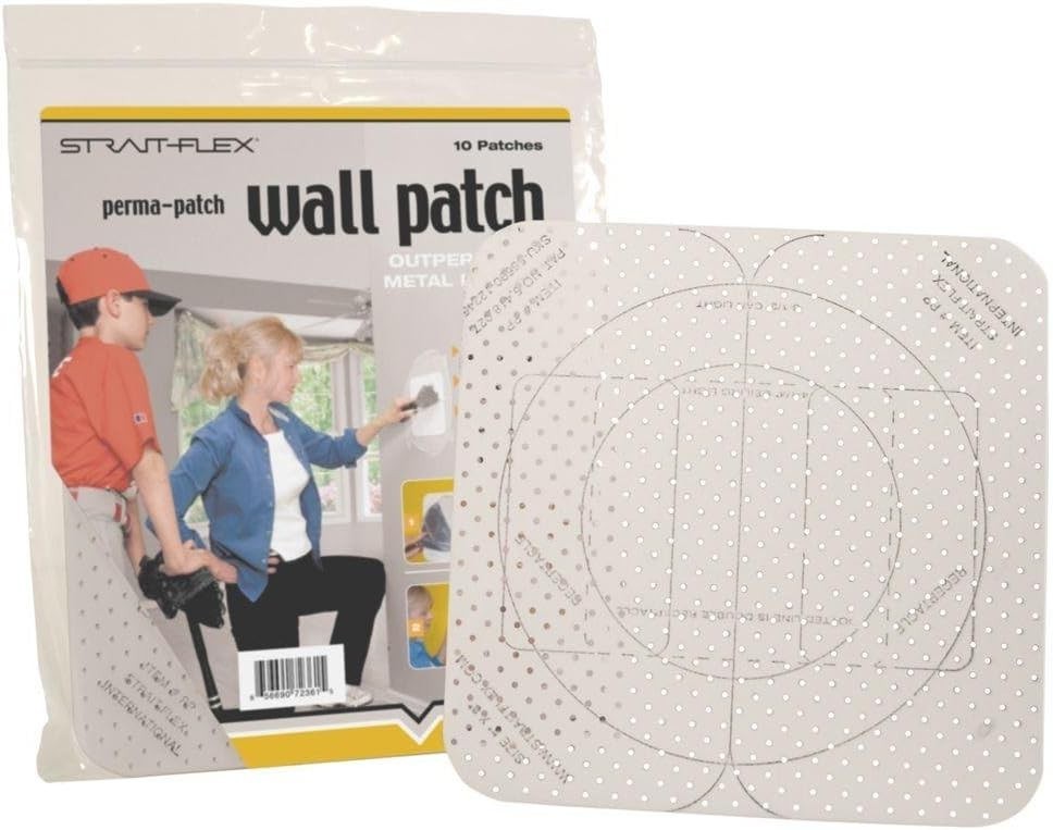 Effortless 8x8 Multi-Purpose Drywall Patch - 10 Glass Repairs