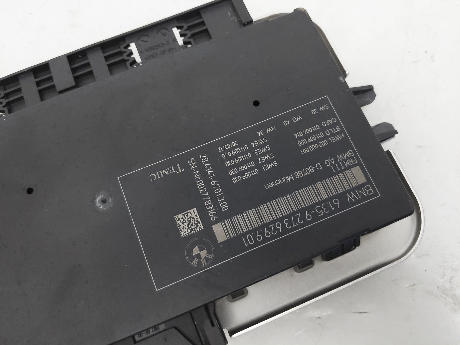 2010-2012 Bmw 535I Gt Body Control Module Computer Unit 61359273629