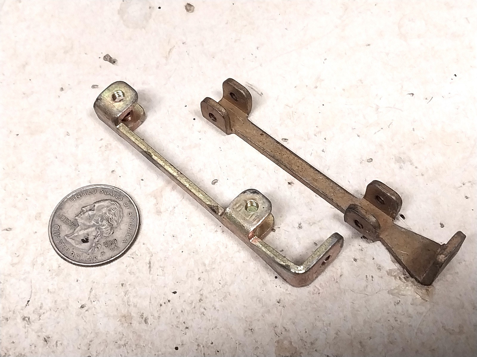 Pair 3 inch Steel PC Board Chassis Mount Thick / Old Vintage Ham Radio Audio Amp