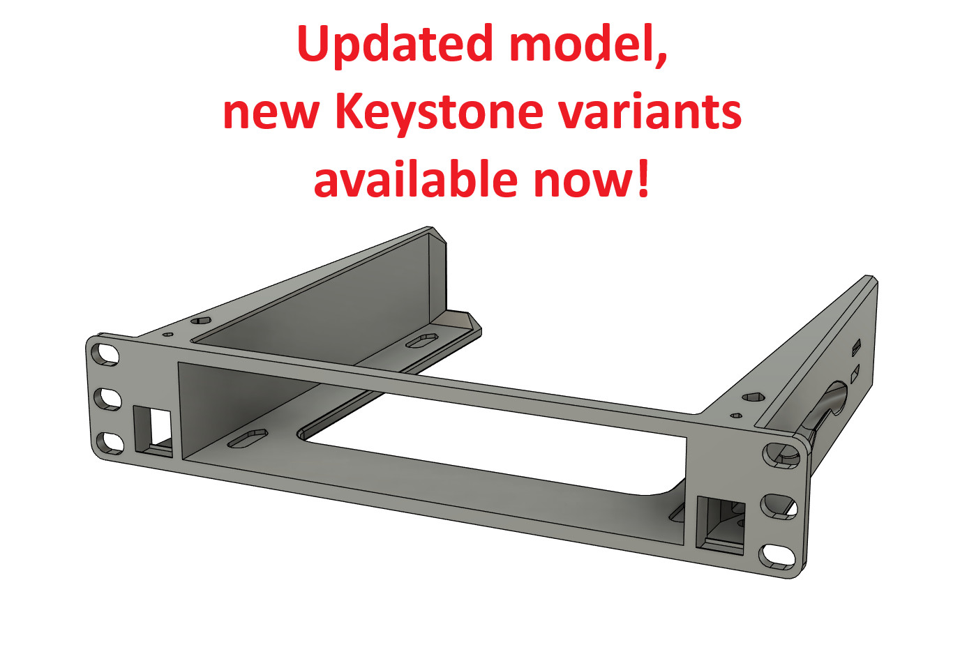 10" Rack Mount for Lenovo ThinkCentre Tiny M720Q M715Q M920Q Keystone