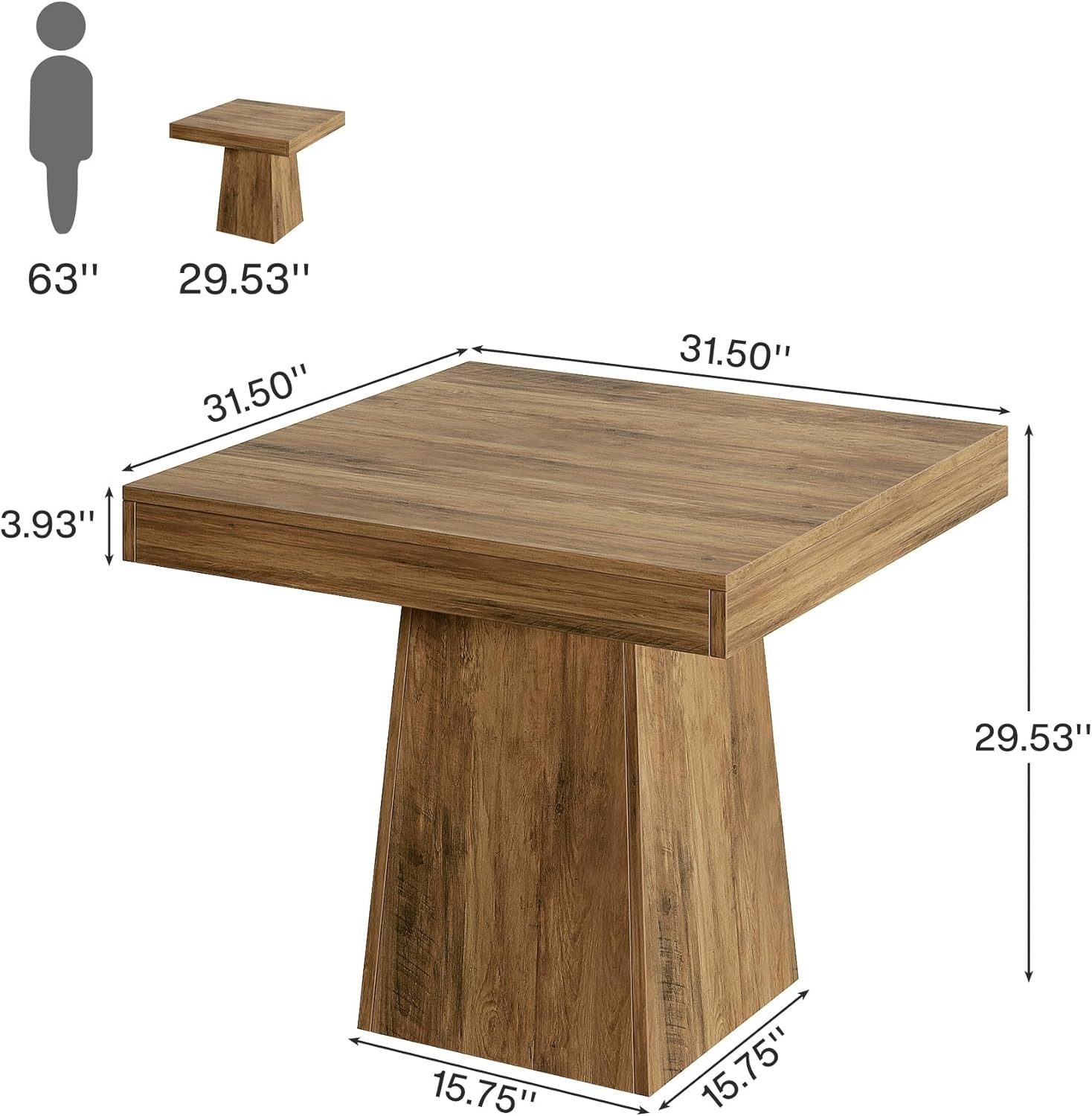 Square Dining Table Office Desk