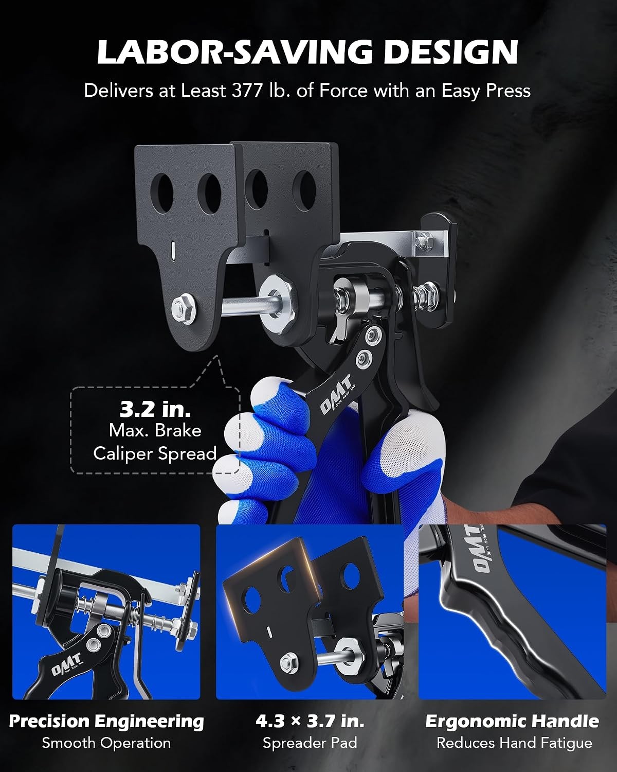 Single Dual Quad Piston Brake Caliper Compressor Tool Set Brake Pad