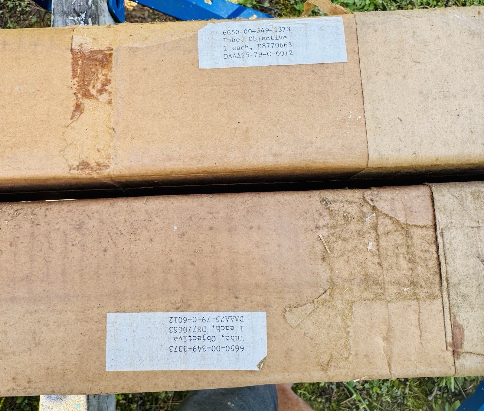 2x Military Optical Objective Tube Assy NSN 6650-00-349-3373 19206-8770663 77”