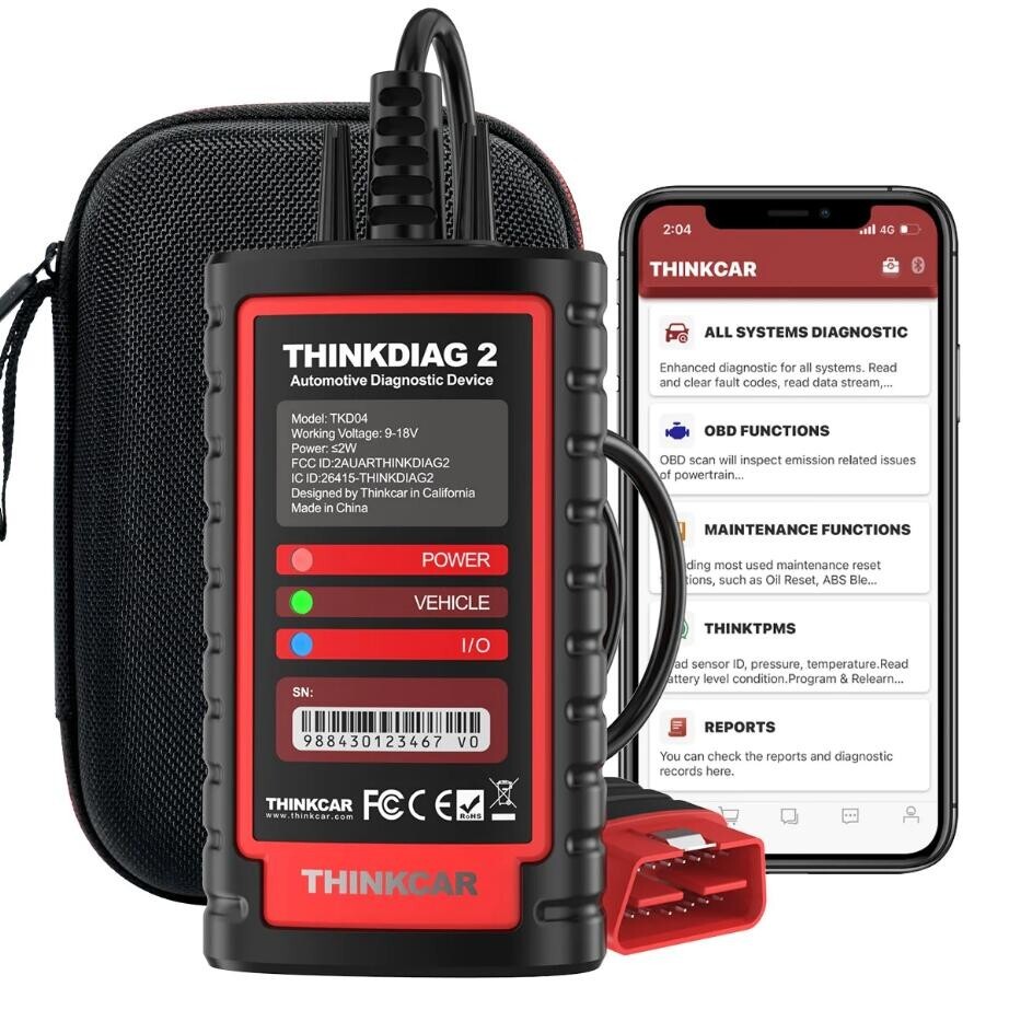 2024 THINKDIAG 2 Car OBD2 Scanner Bidirectional All System Diagnostic Tool CANFD