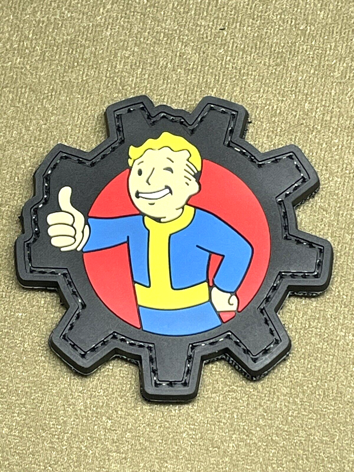 PVC Tactical Patch- Vault-Tec Patch - Morale Gun Vault Boy Patch - Fallout Patch
