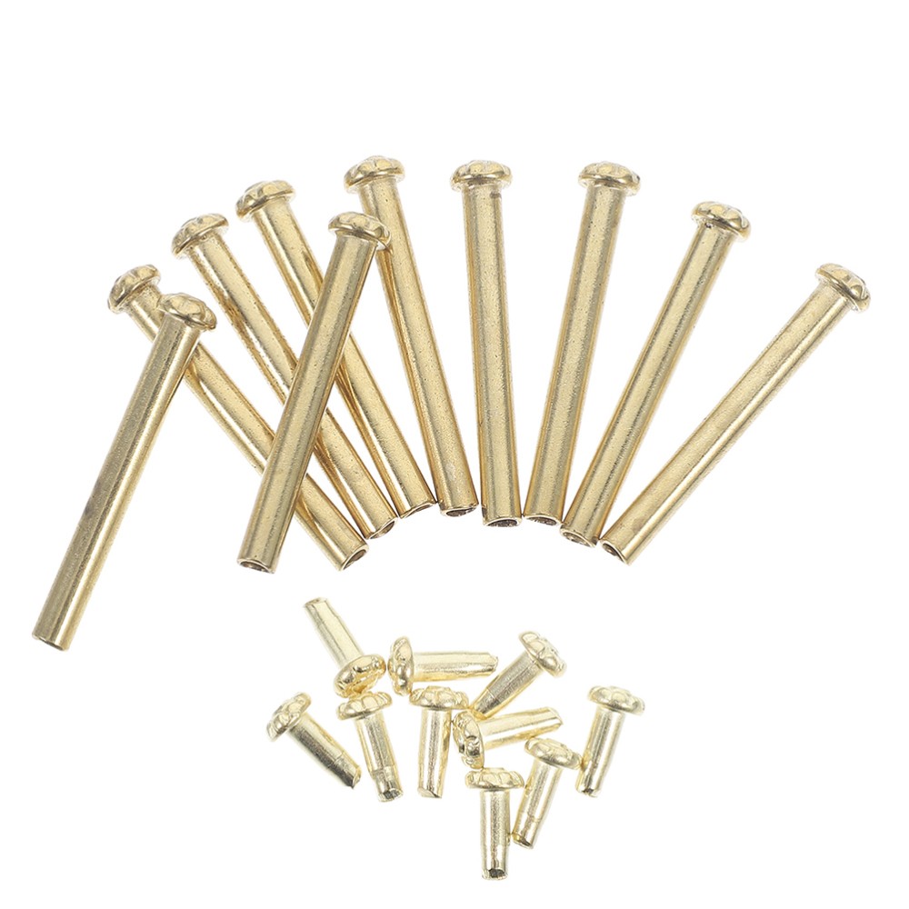 10 Sets Threaded Folding Rivets for Hand Fan Shaft Fasteners Cloth Repair