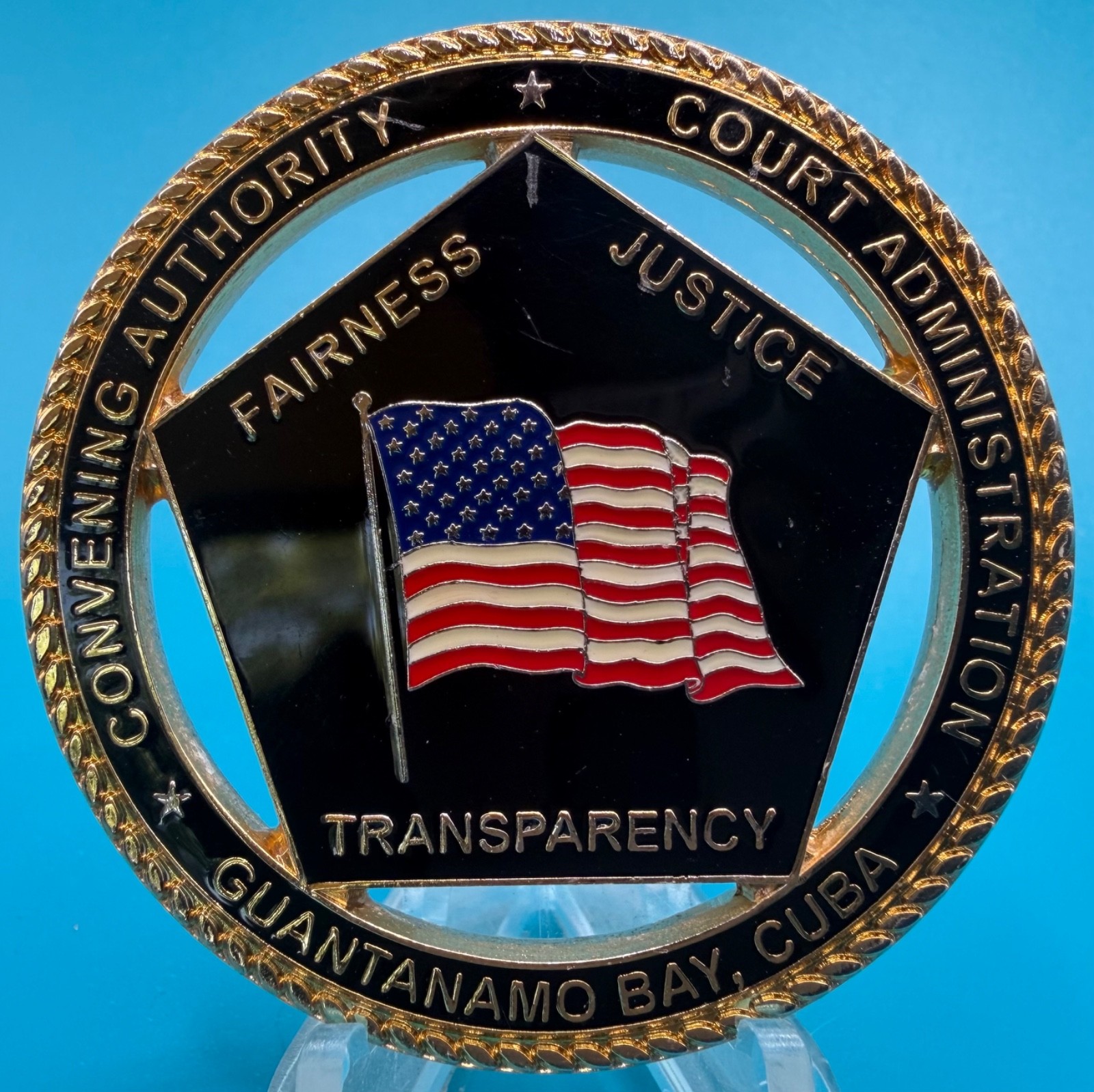 DOD GTMO Guantanamo Bay Convening Authority Courts Admin Military Challenge Coin