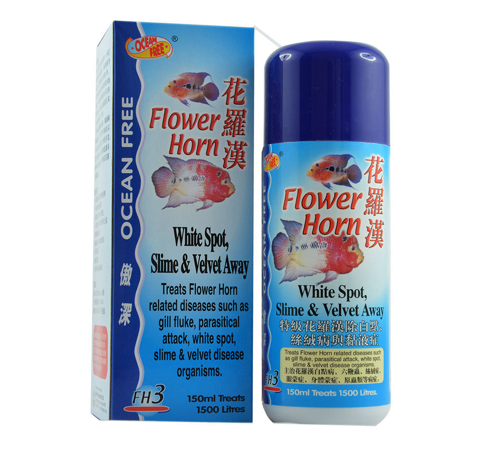 OCEAN FREE FLOWERHORN WHITE SPOT, SLIME & VELVET AWAY 150 ML