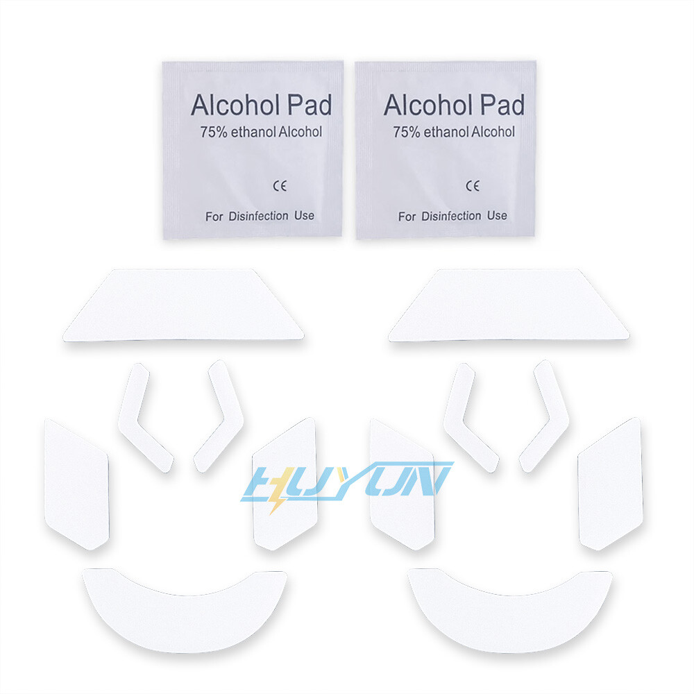2 Sets White Rounded Curved Edges Mouse Feet Skates for Logitech G903 Mouse
