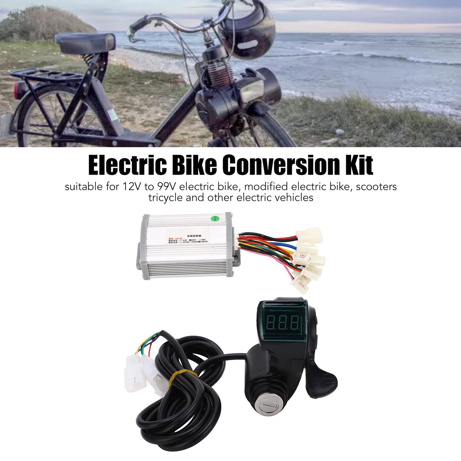 Controller Kit, Stable Speed 36V 800W Brush Motor Controller Easy Installatio...