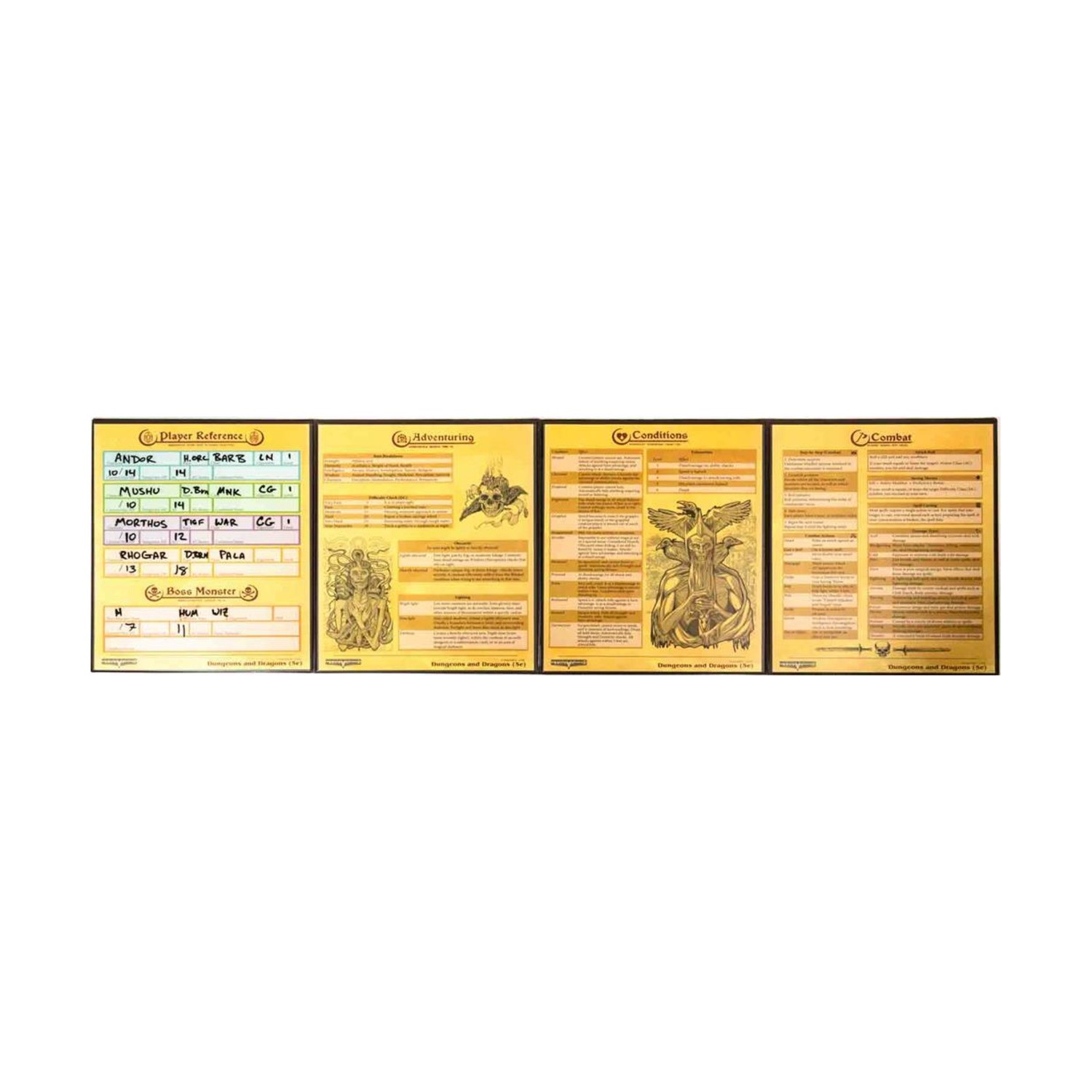 Stratagem RPG Accesory Master's Tome - 4-Panel GM Screen, Brown VG+