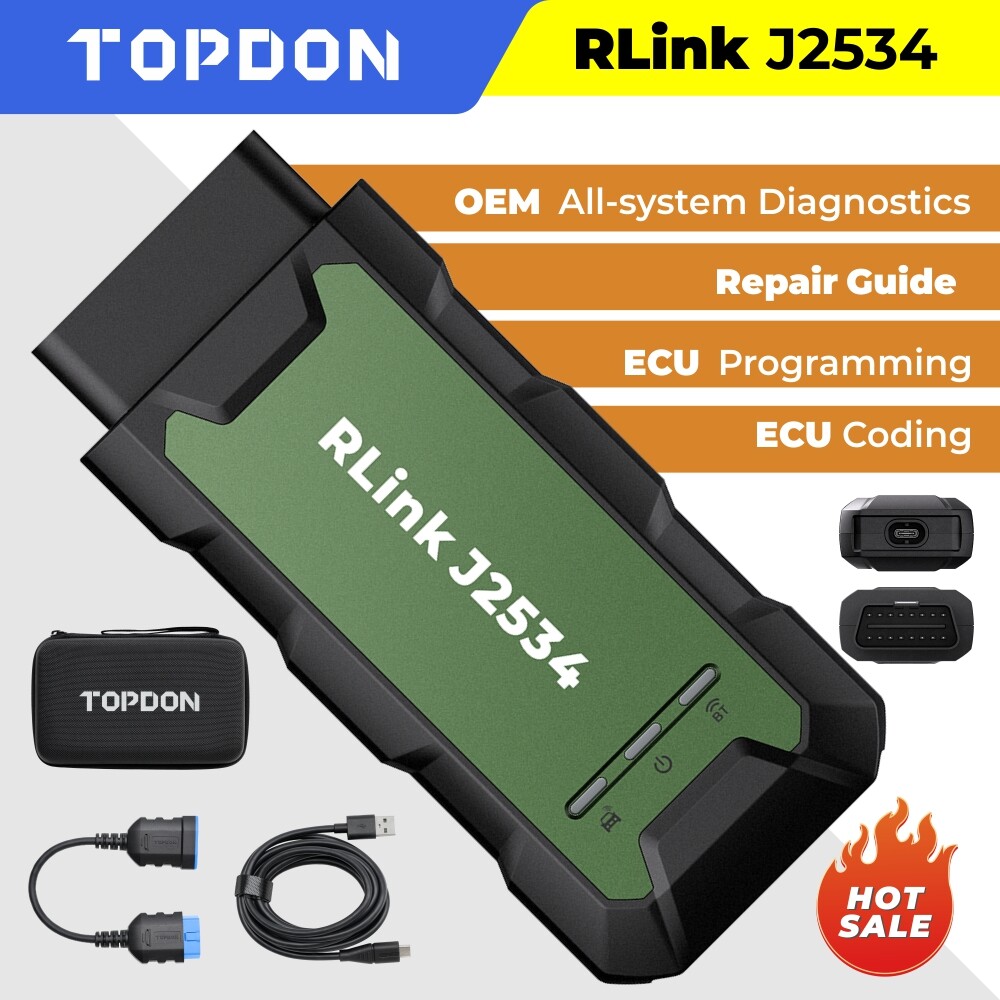 2024 NEW TOPDON RLink J2534 Elite VCI Diagnostic Tool PROGRAMMER US Fast Ship