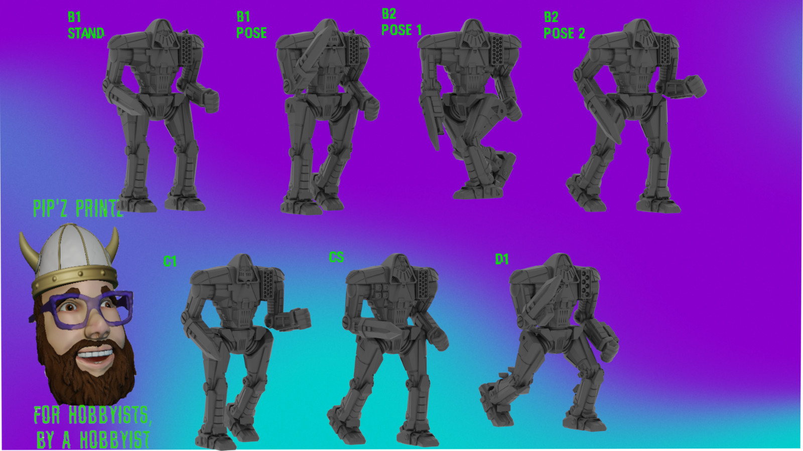 Excalibur Alternate Mech Model For Battletech 6mm-10mm-15mm RLWS