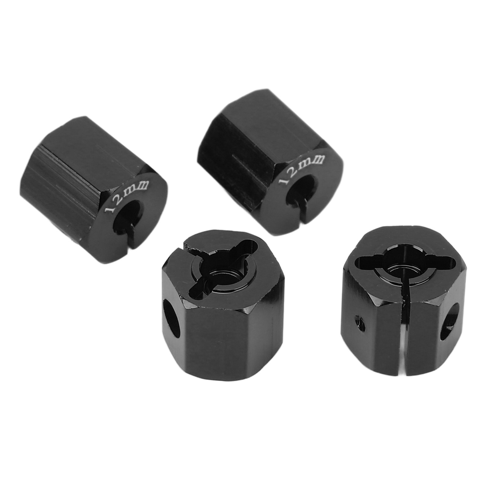 4PCS 12mm Hex Adapter Aluminum Alloy 12mm Wheel Hex Hub Drive Adapters For FF