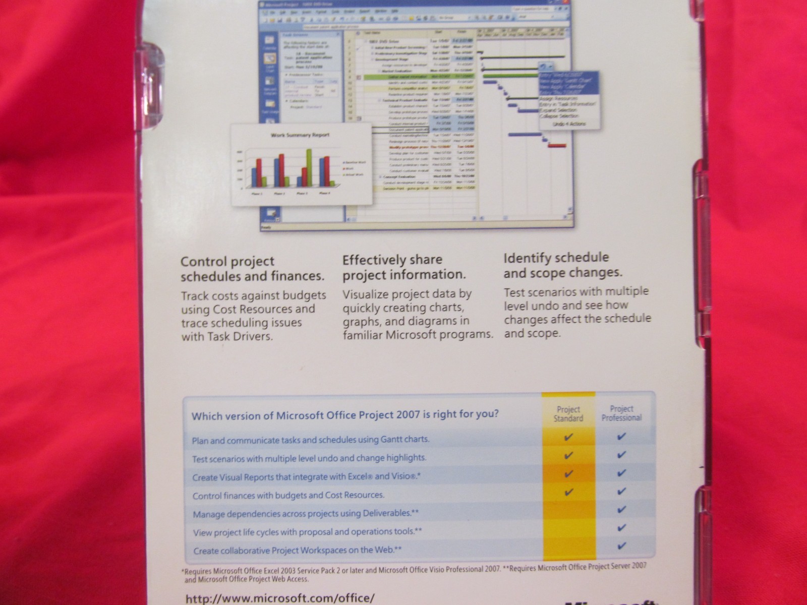 NEW SEALED MICROSOFT OFFICE PROJECT STANDARD 2007 FOR ACADEMIC USE