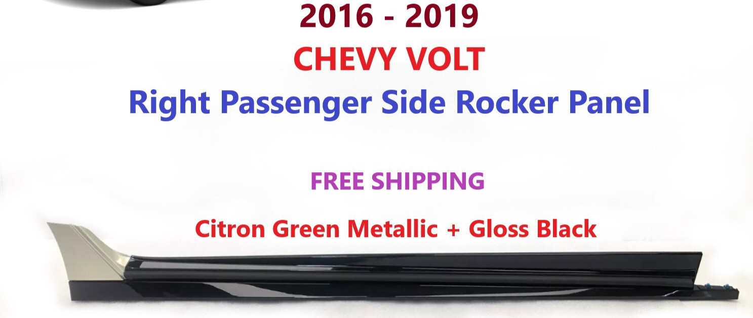 OEM 2016-2019 Chevy VOLT Right Passenger Side Rocker Panel Molding Citron Green