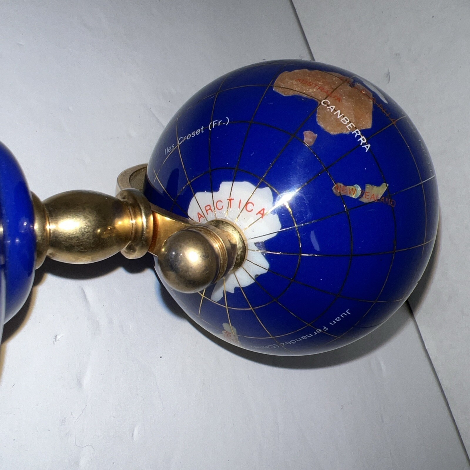 Globe World Map Desktop Globe 6" HIGH EUC
