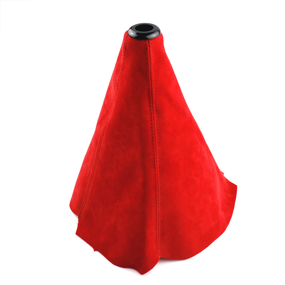 Red Racing Universal Suede leather Gear Gaiter Shifter Boot Shift Knob Cover