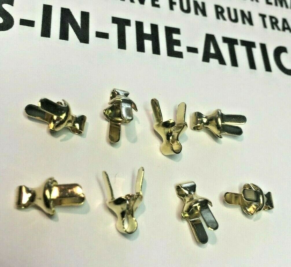 LIONEL STANCHION HANDRAIL STANCHIONS BRASS SET OF 8EA FOR O GAUGE & STANDARD NEW