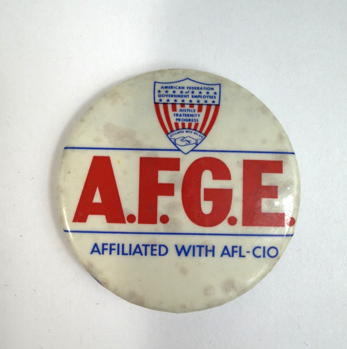 American Federation of Government Employees (AFGE) AFL-CIO Button 1.75"