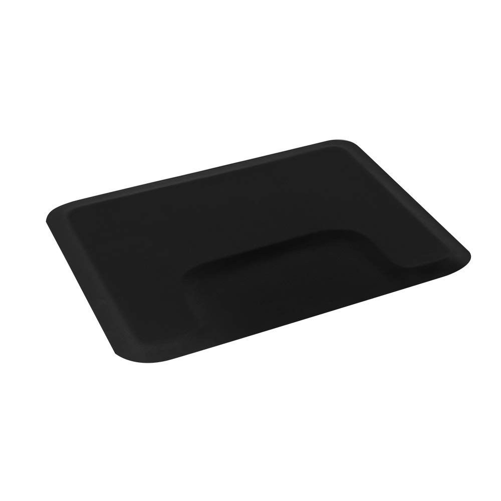 3ft x 4ft Anti-Fatigue Barber Mat 1/2" Thick Waterproof PVC with Square Cutout