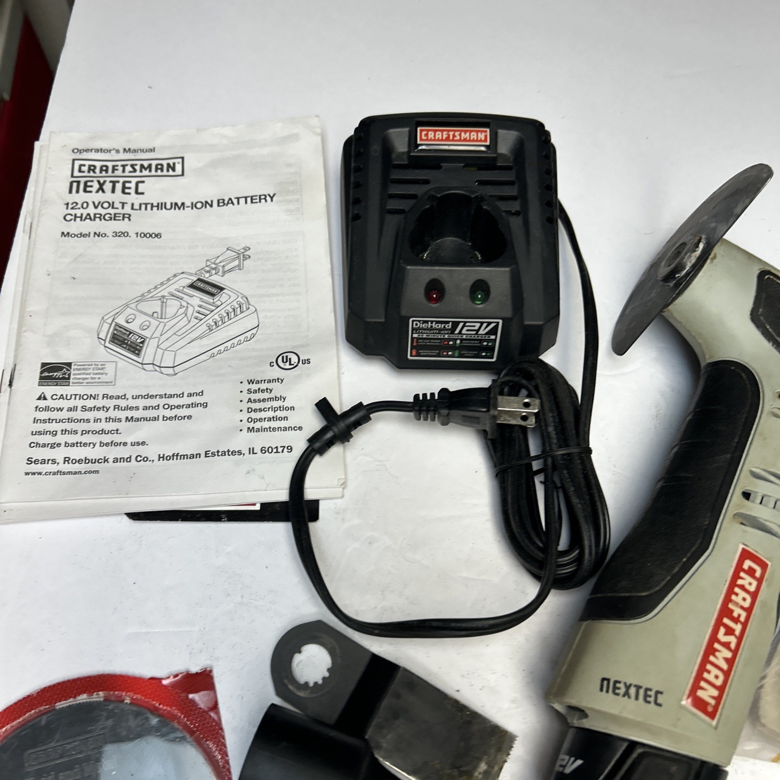 Craftsman Nextec 12 Volt Compact Multi-Tool Charger Battery Accessories