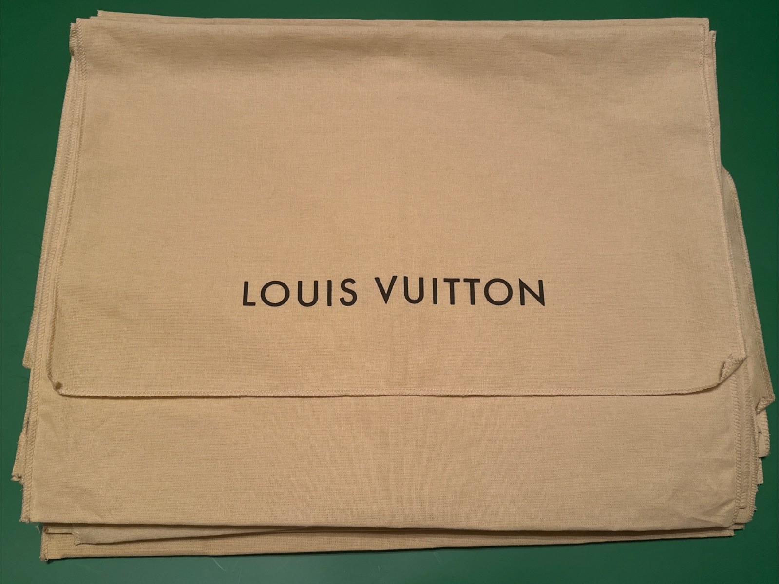Authentic Louis Vuitton  Dust Cover Bag, Beige “18x13” Envelope Type