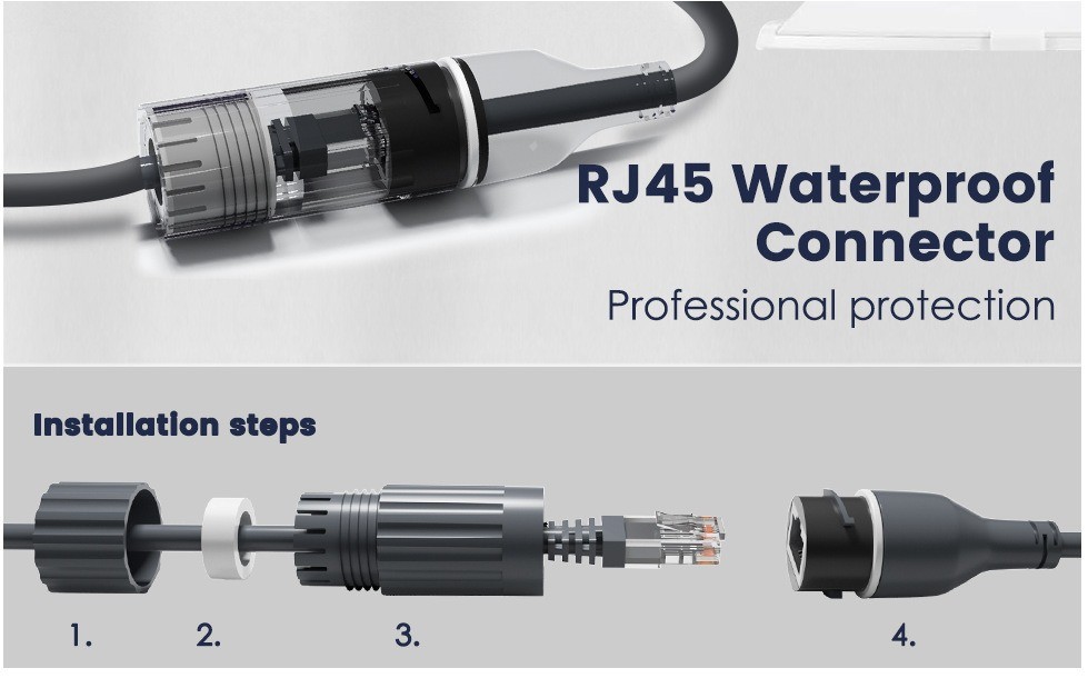 SPX To RJ45 Adapter Cable For Mini Satellite Ensuring Fast Stable Data Transfer