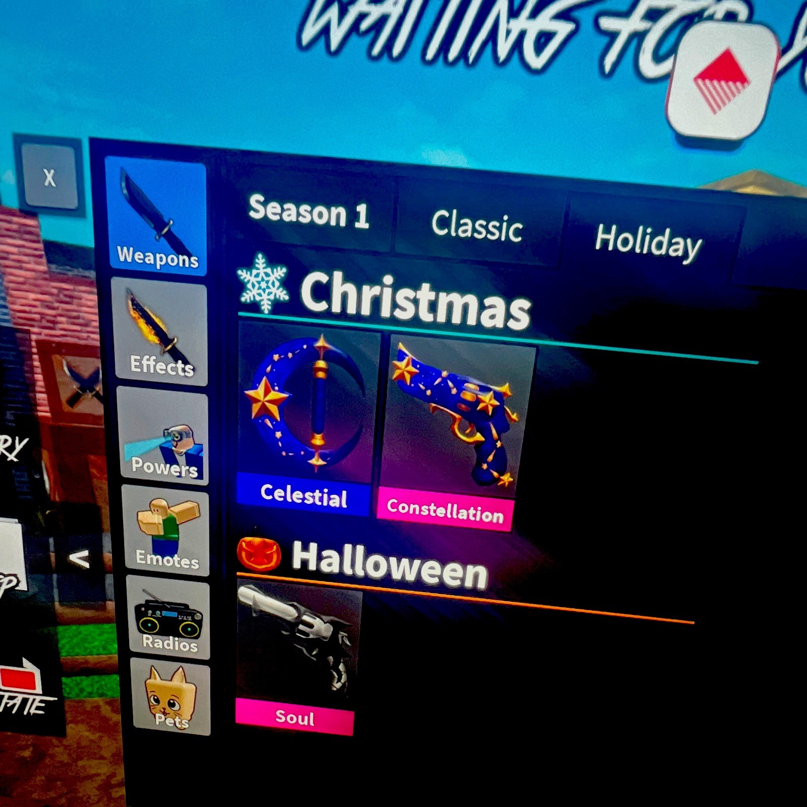 Willing to Fight Season 1 Game Item - Christmas Halloween Celestial