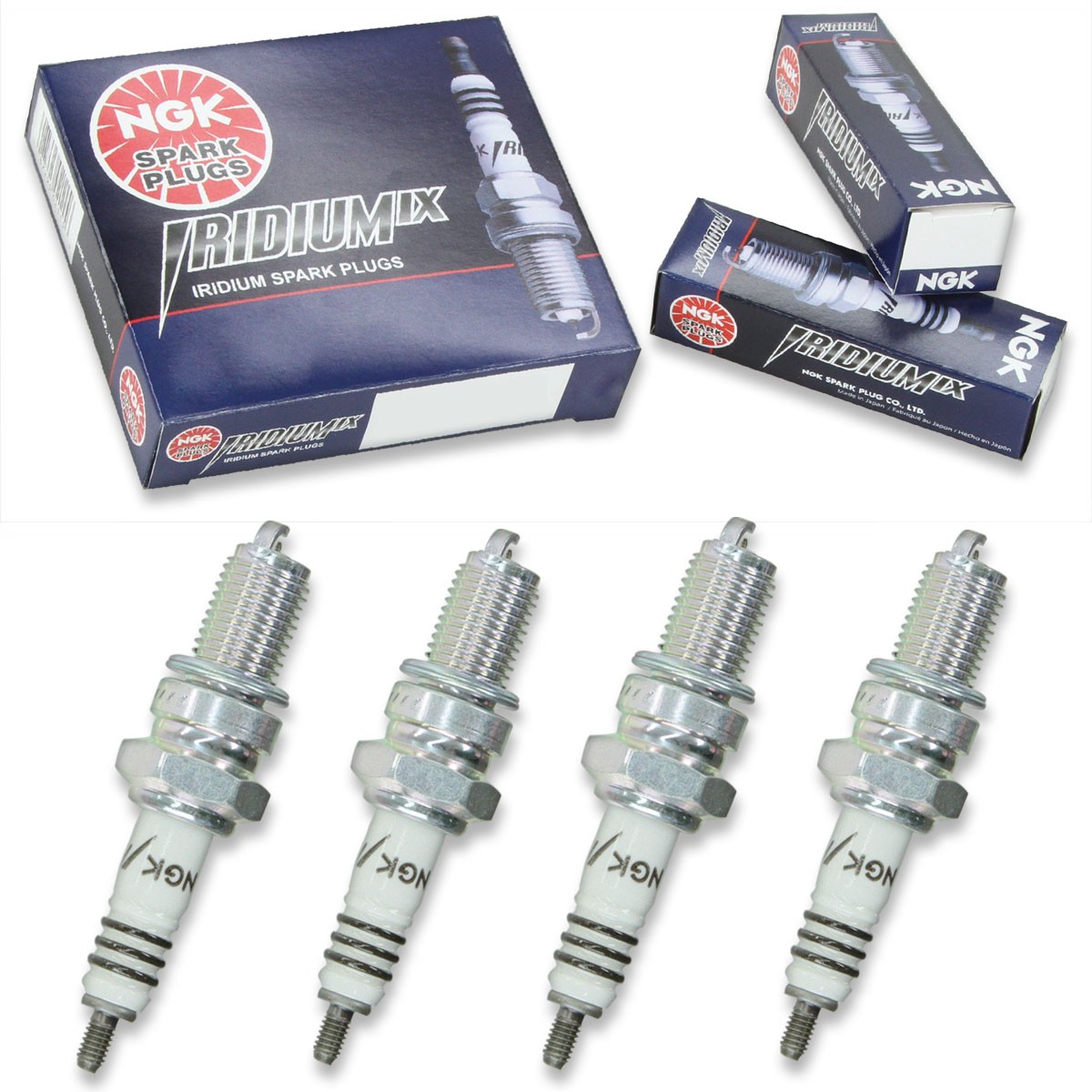 4pcs 87-88 Kawasaki ZG1000 Concours NGK Iridium IX Spark Plugs 997cc 60ci kg